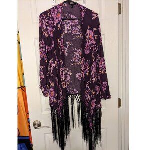 Fringed lightweight cardigan from Torrid Size 1